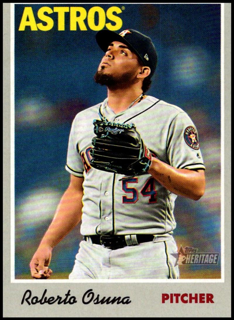 2019 Topps Heritage Baseball #15 Roberto Osuna Houston Astros V92434 Image 1