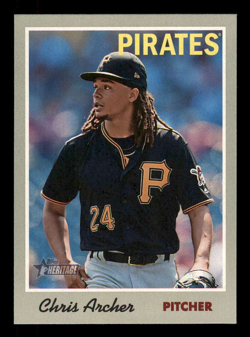 2019 Topps Heritage Baseball #52 Chris Archer Pittsburgh Pirates V92449 Image 1