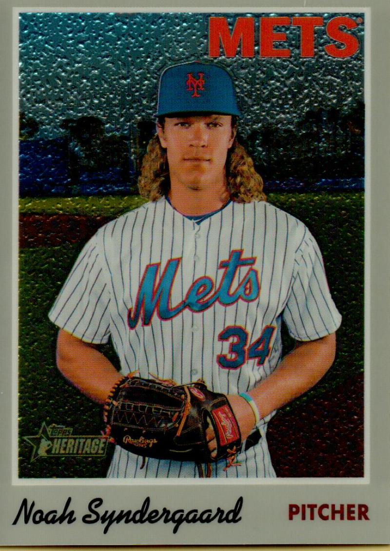 2019 Topps Heritage Baseball #83 Noah Syndergaard New York Mets V92459 Image 1