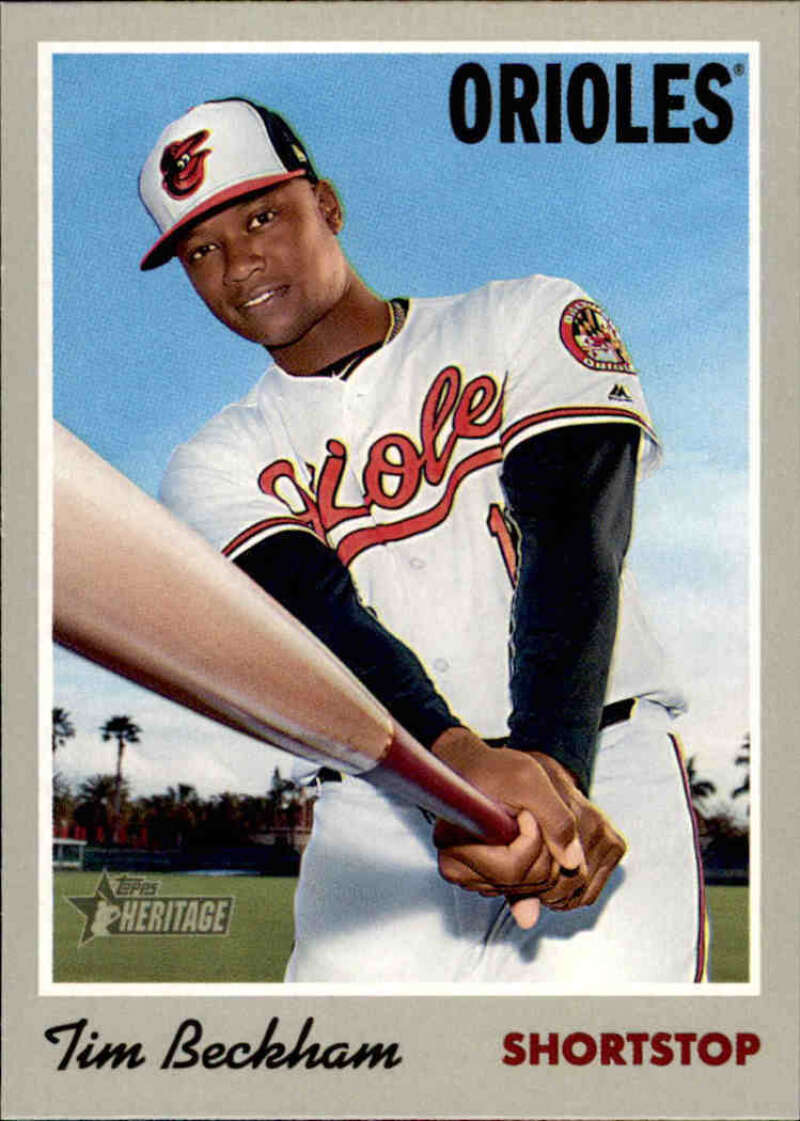 2019 Topps Heritage Baseball #101 Tim Beckham Baltimore Orioles V92468 Image 1