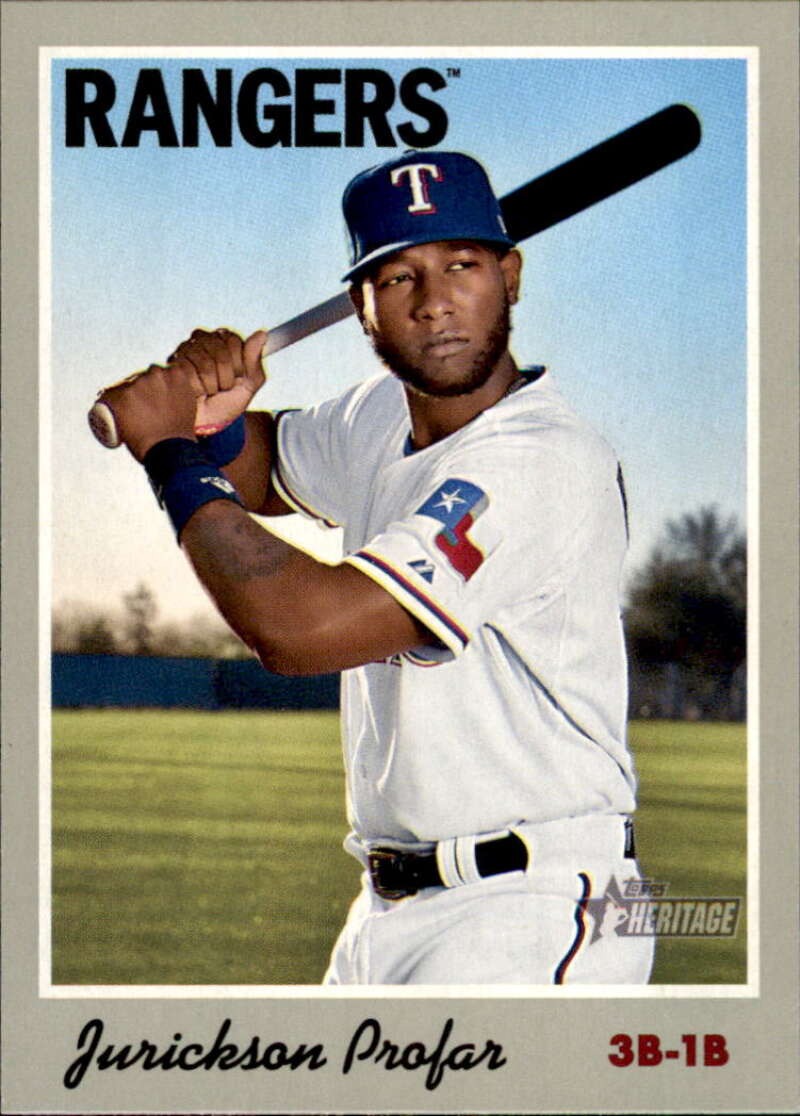 2019 Topps Heritage Baseball #127 Jurickson Profar Texas Rangers V92479 Image 1