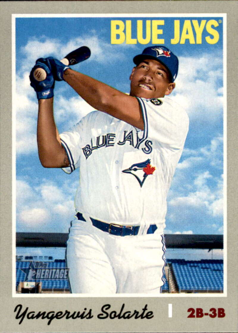 2019 Topps Heritage Baseball #147 Yangervis Solarte Toronto Blue Jays V92485 Image 1
