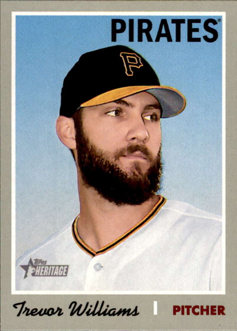 2019 Topps Heritage Baseball #166 Trevor Williams Pittsburgh Pirates V92495 Image 1