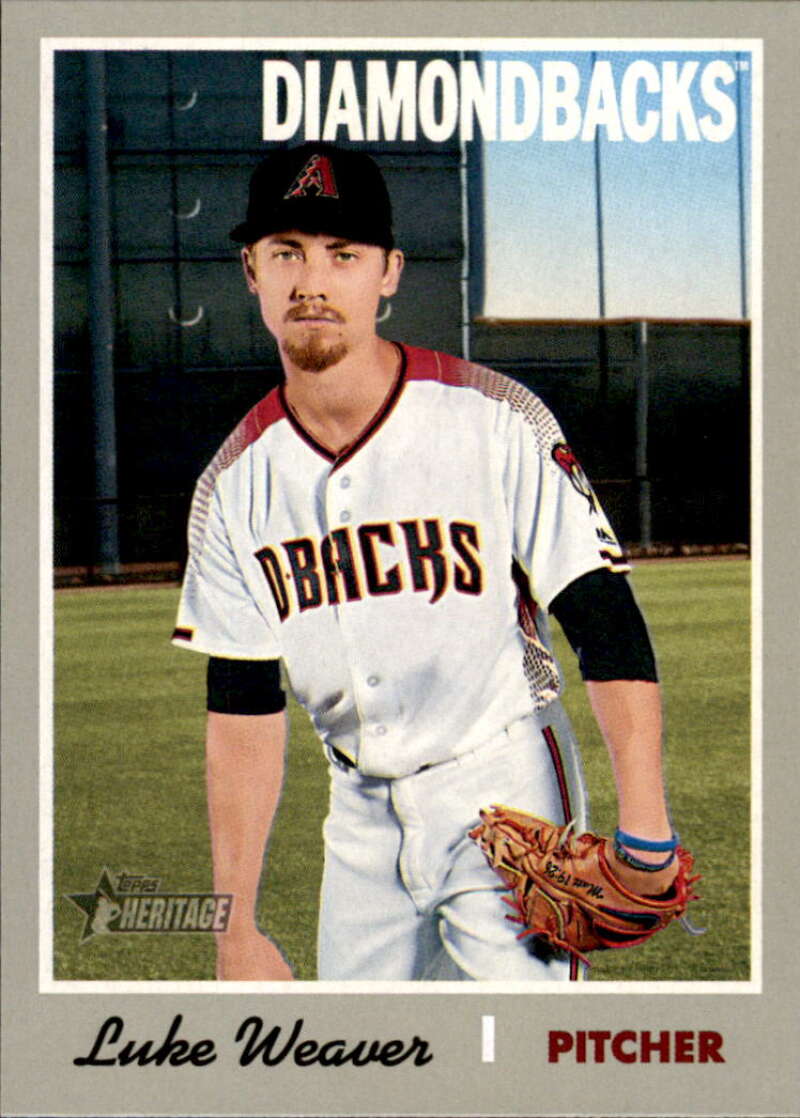 2019 Topps Heritage Baseball #190 Luke Weaver Arizona Diamondbacks V92505 Image 1
