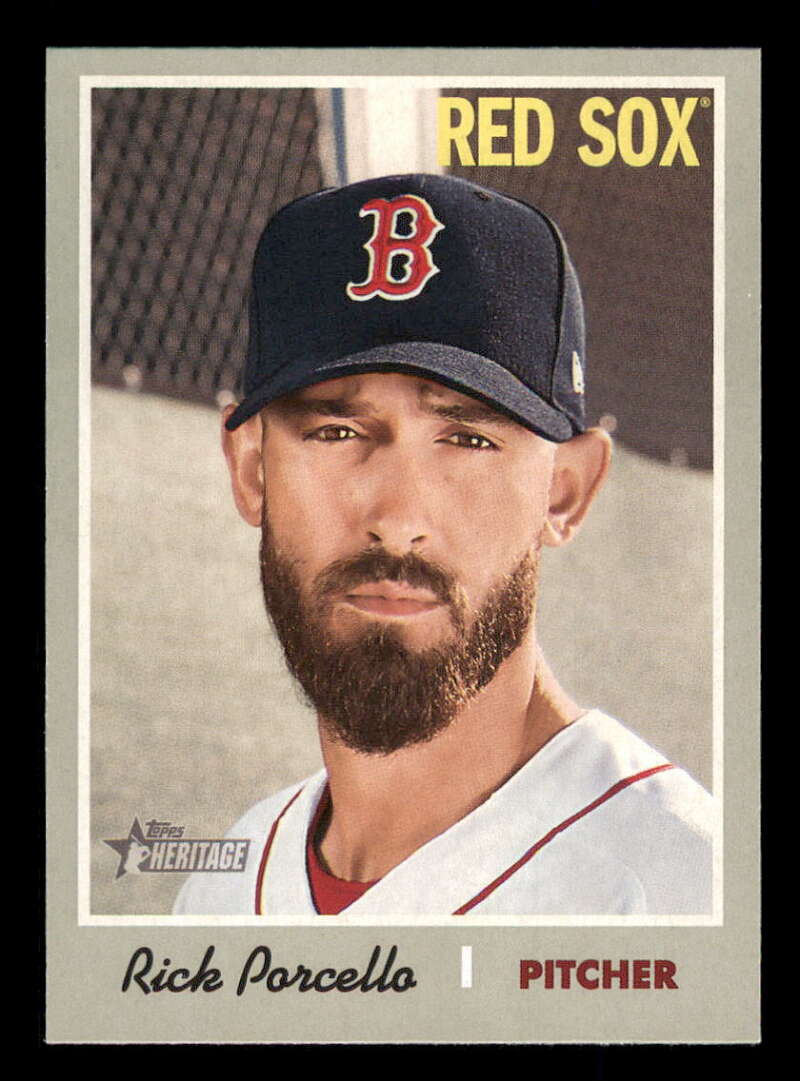 2019 Topps Heritage Baseball #279 Rick Porcello Boston Red Sox V92545 Image 1