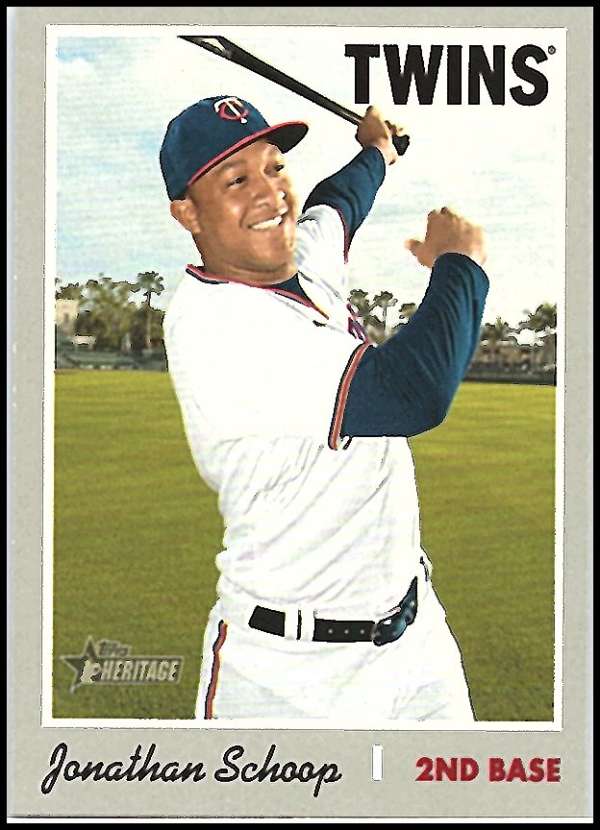 2019 Topps Heritage Baseball #456 Jonathan Schoop SP Minnesota Twins V92586 Image 1