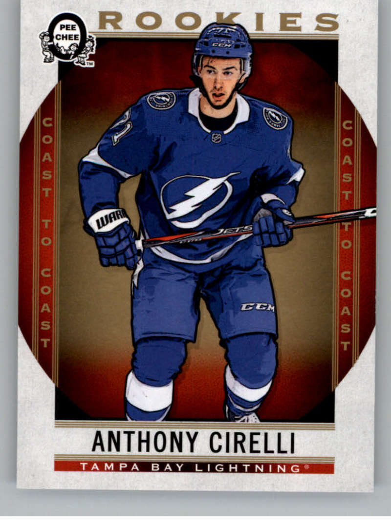 2018-19 OPC Coast to Coast #156 Anthony Cirelli RC Rookie SP Lightning V93360 Image 1