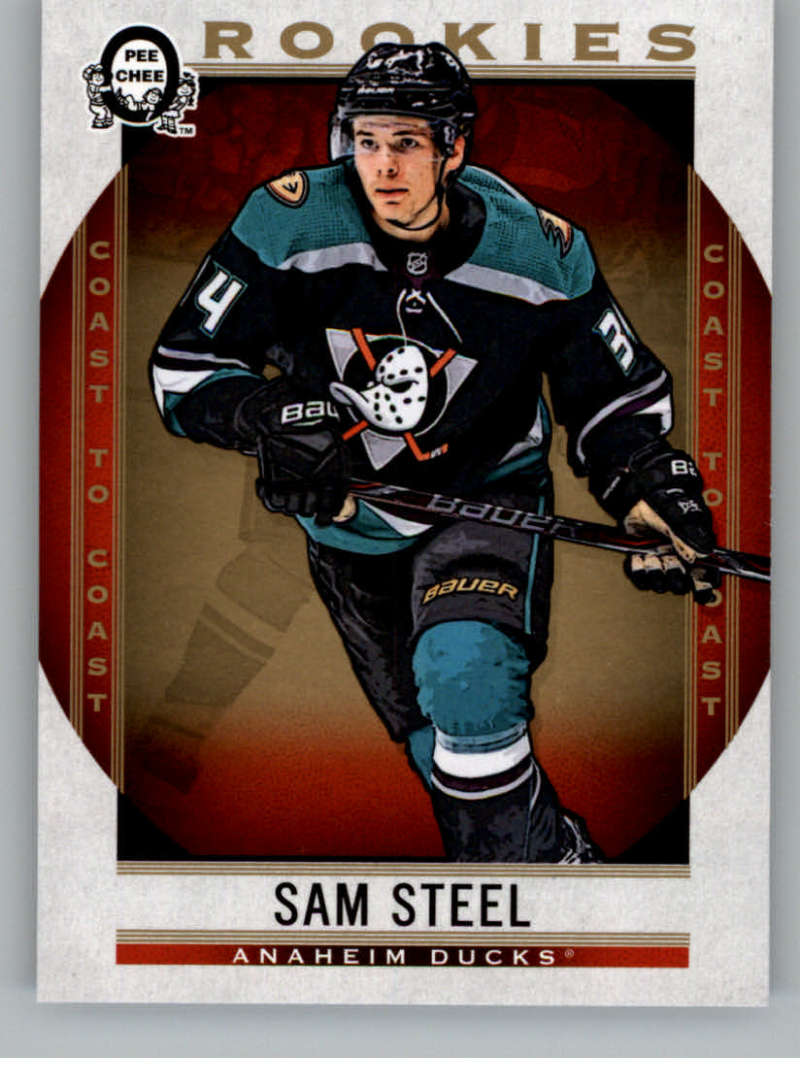 2018-19 OPC Coast to Coast #159 Sam Steel RC Rookie SP Anaheim Ducks V93363 Image 1