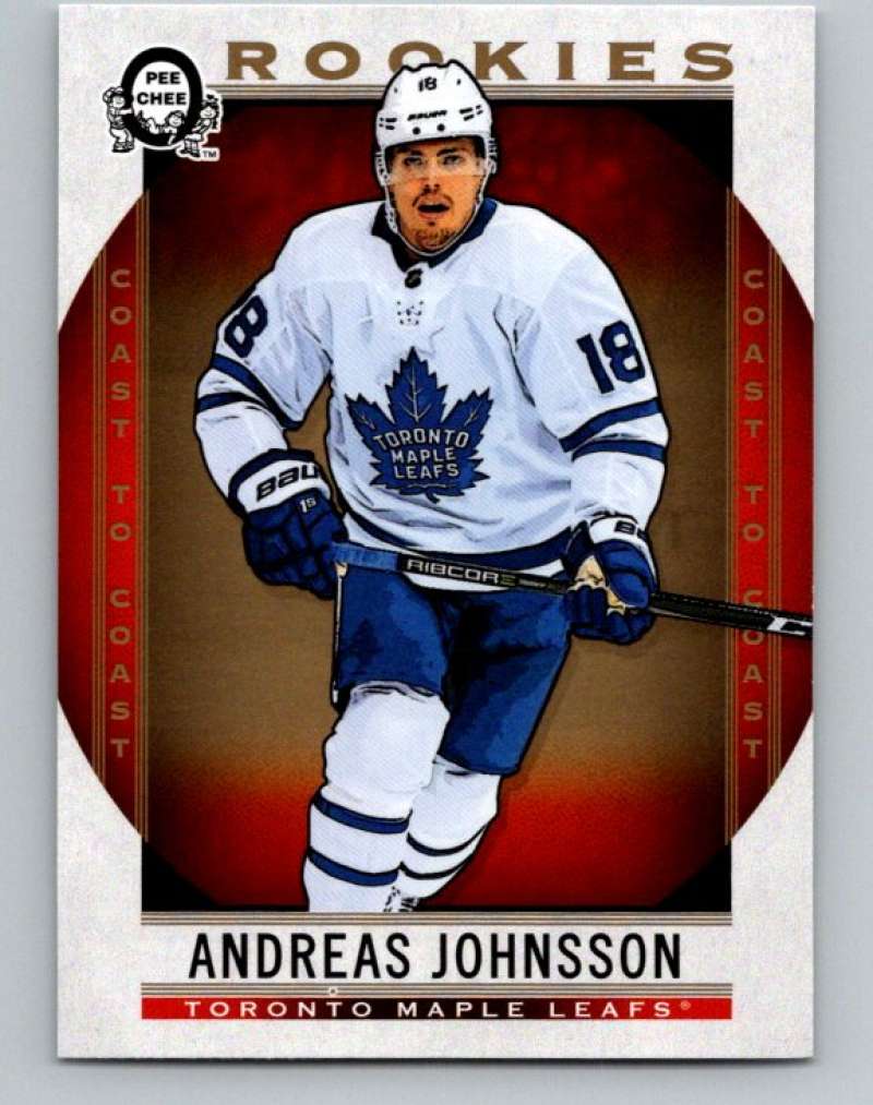 2018-19 OPC Coast to Coast #172 Andreas Johnsson RC Rookie SP Toronto V93372 Image 1