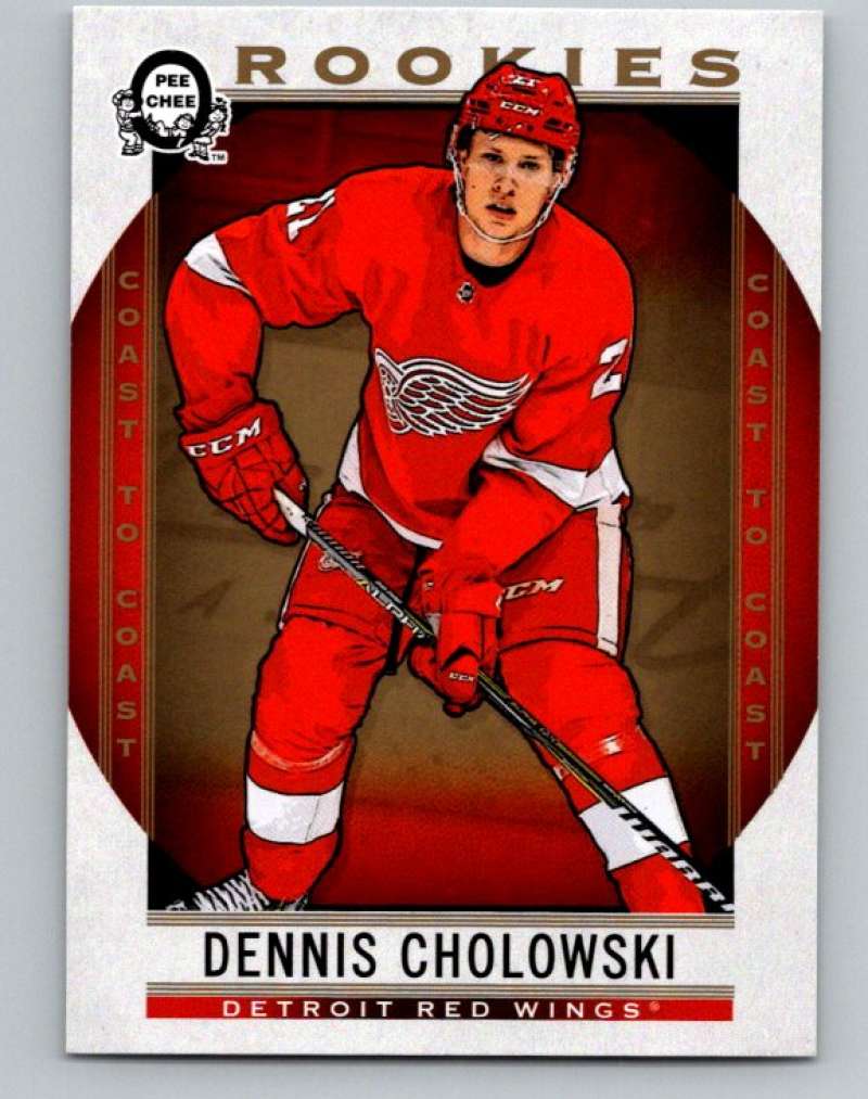 2018-19 OPC Coast to Coast #178 Dennis Cholowski RC Rookie SP Red Wings V93373 Image 1