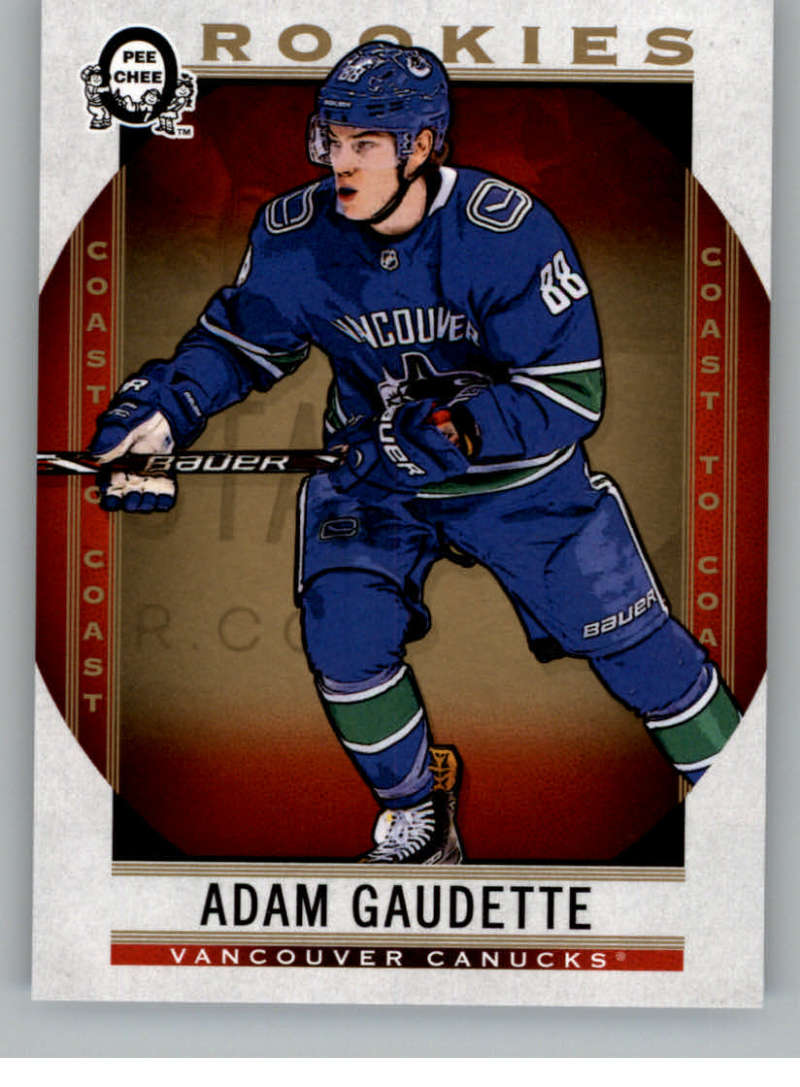 2018-19 OPC Coast to Coast #182 Adam Gaudette RC Rookie SP Canucks V93374 Image 1