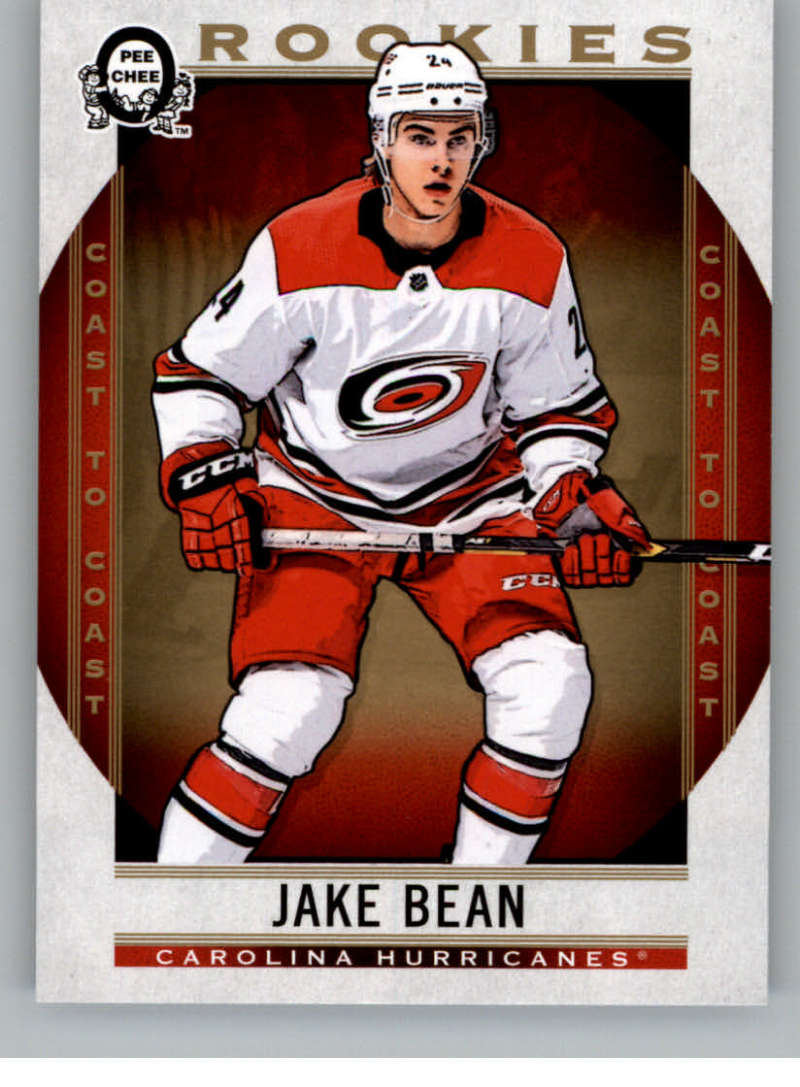 2018-19 OPC Coast to Coast #189 Jake Bean RC Rookie SP Hurricanes V93377 Image 1