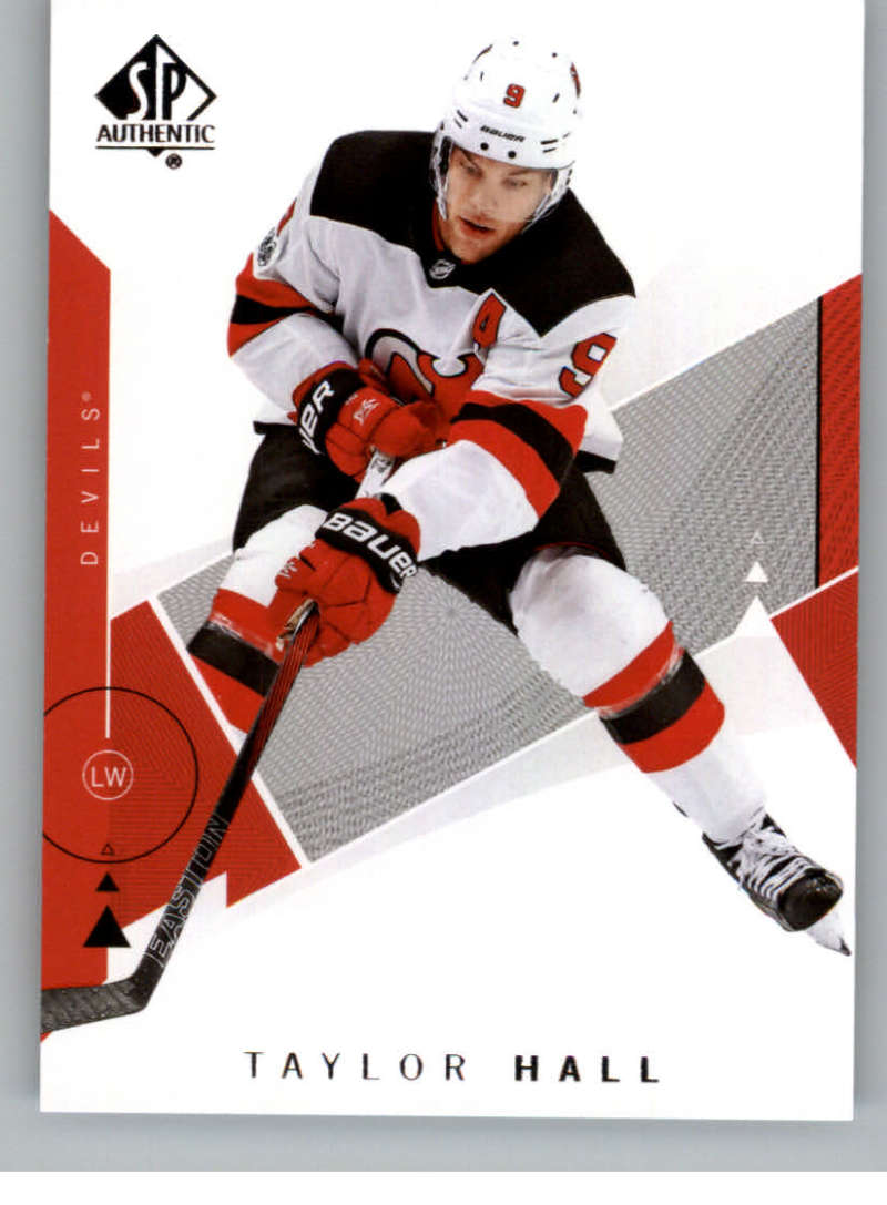 2018-19 SP Authentic #10 Taylor Hall New Jersey Devils V93387 Image 1