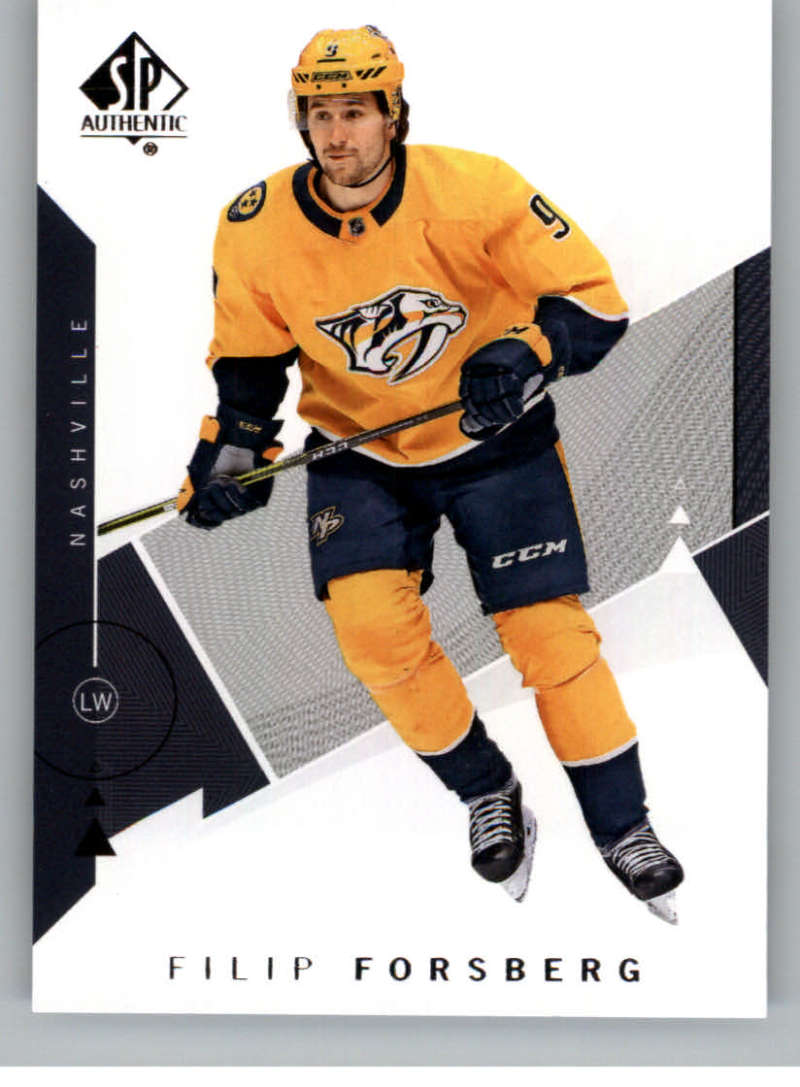 2018-19 SP Authentic #12 Filip Forsberg Nashville Predators V93389 Image 1