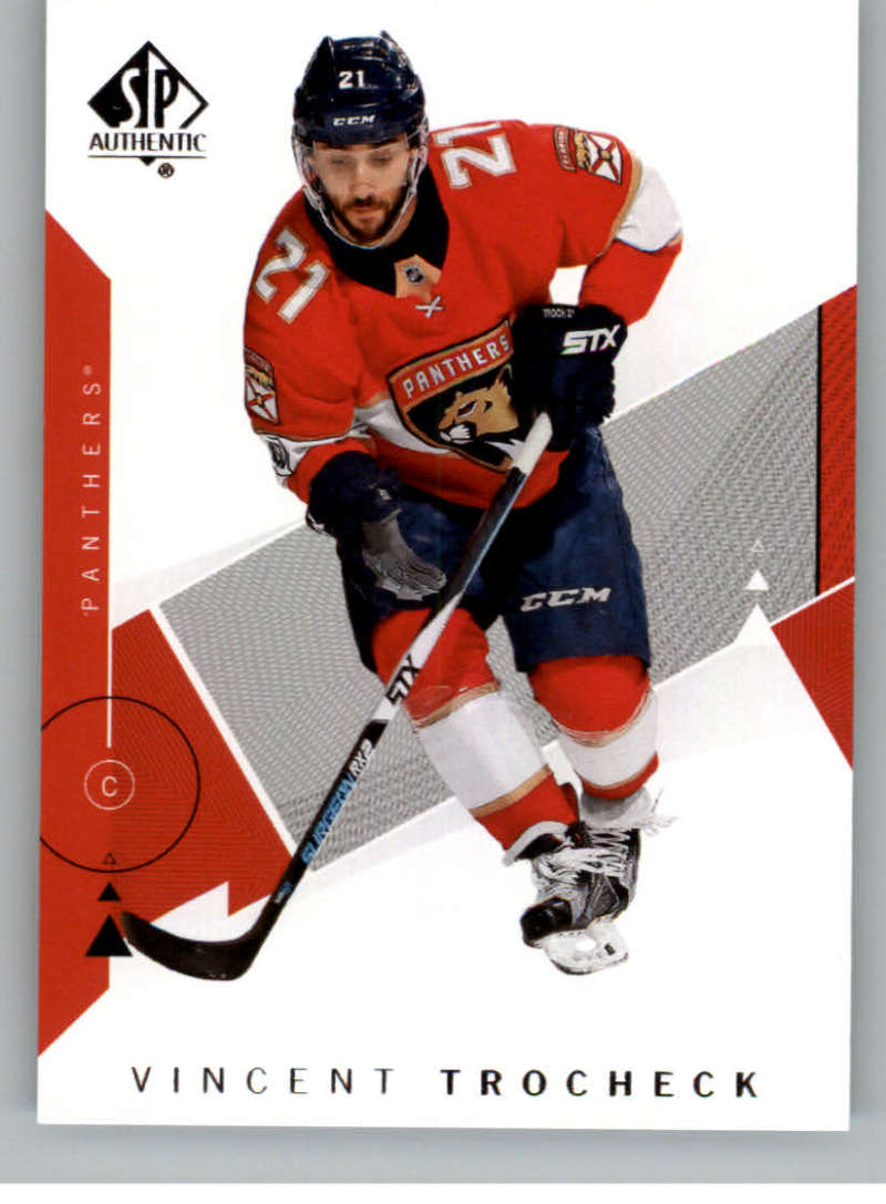 2018-19 SP Authentic #17 Vincent Trocheck Florida Panthers V93393 Image 1