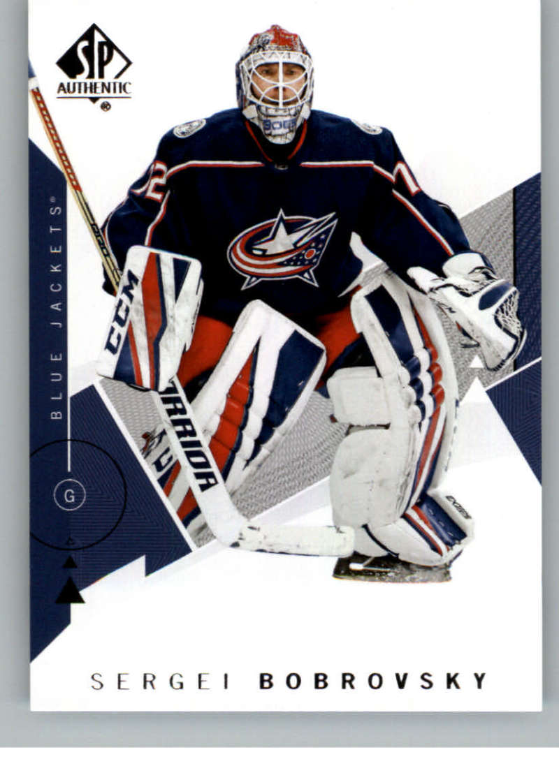 2018-19 SP Authentic #23 Sergei Bobrovsky Columbus Blue Jackets V93398 Image 1