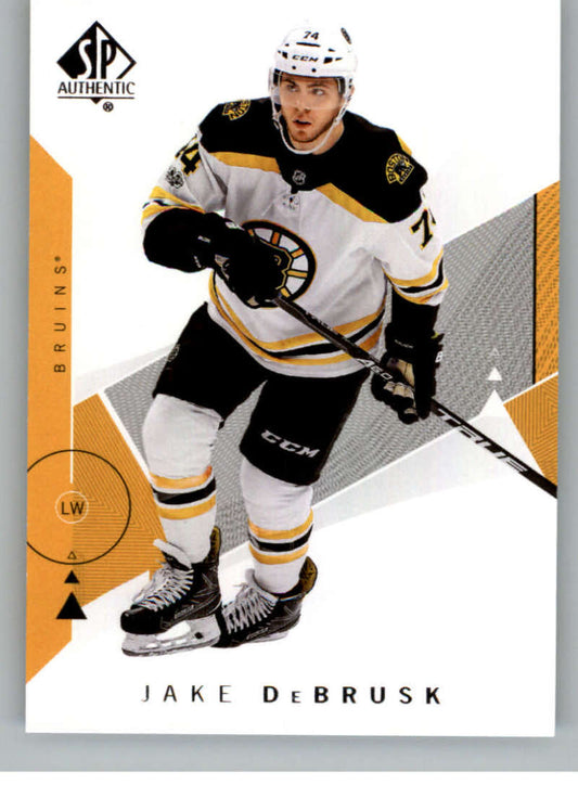 2018-19 SP Authentic #27 Jake DeBrusk  Boston Bruins  V93401 Image 1