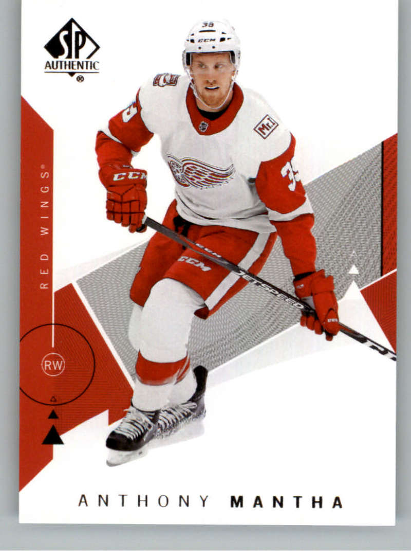 2018-19 SP Authentic #30 Anthony Mantha Detroit Red Wings V93403 Image 1