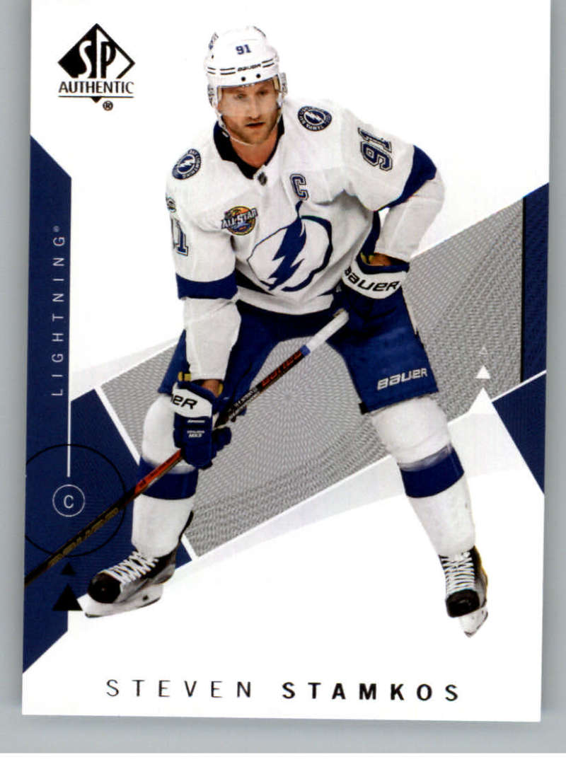 2018-19 SP Authentic #35 Steven Stamkos Tampa Bay Lightning V93411 Image 1