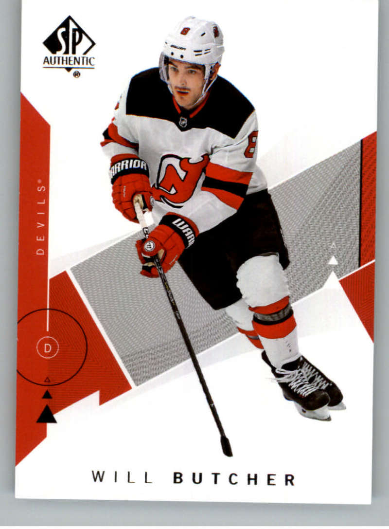 2018-19 SP Authentic #48 Will Butcher New Jersey Devils V93429 Image 1
