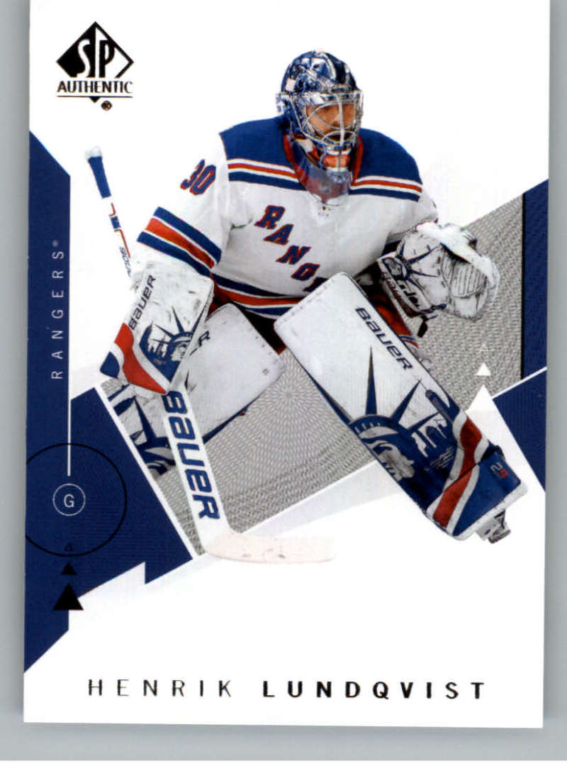 2018-19 SP Authentic #50 Henrik Lundqvist New York Rangers V93432 Image 1