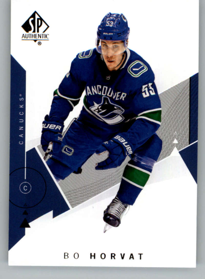 2018-19 SP Authentic #54 Bo Horvat Vancouver Canucks V93436 Image 1