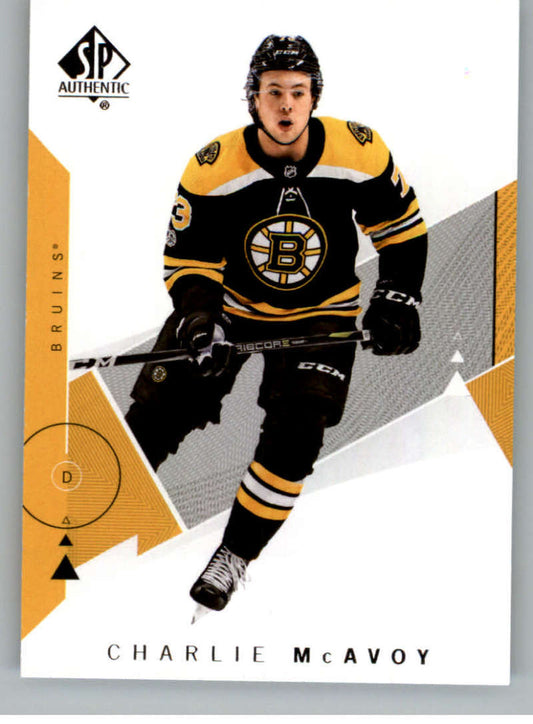 2018-19 SP Authentic #59 Charlie McAvoy  Boston Bruins  V93441 Image 1