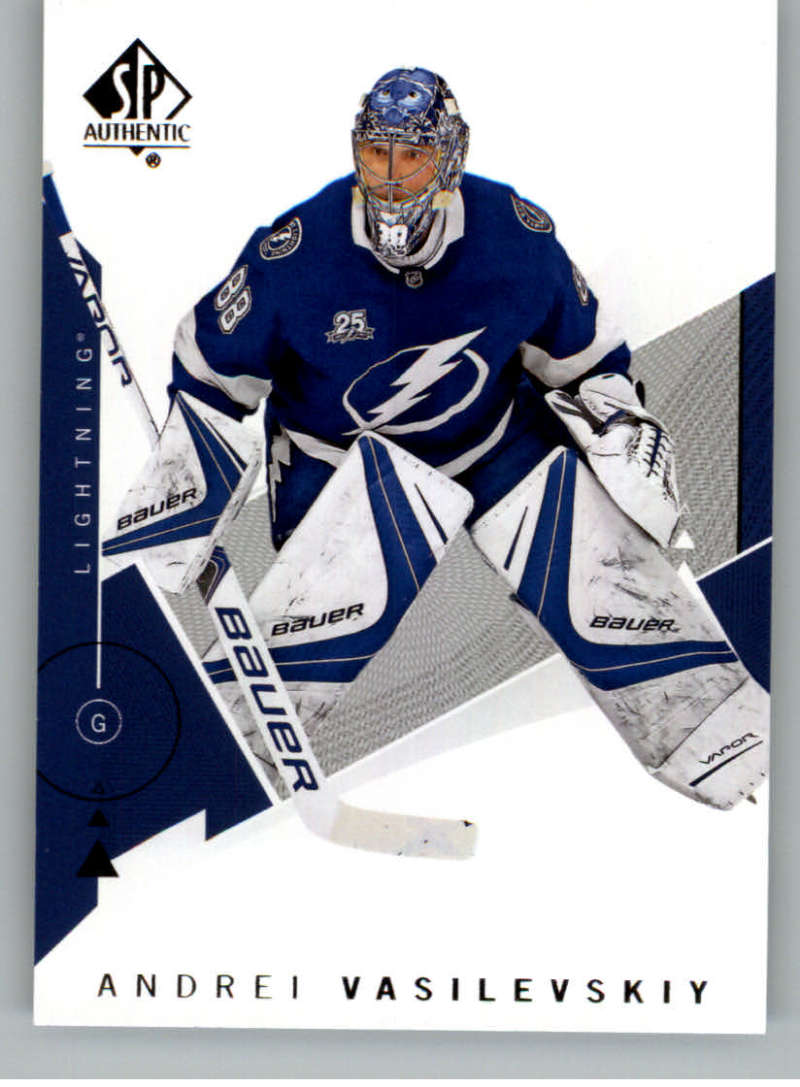 2018-19 SP Authentic #67 Andrei Vasilevskiy Tampa Bay Lightning V93449 Image 1