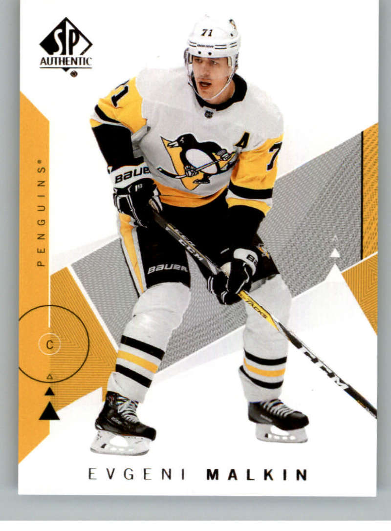 2018-19 SP Authentic #70 Evgeni Malkin Pittsburgh Penguins V93451 Image 1