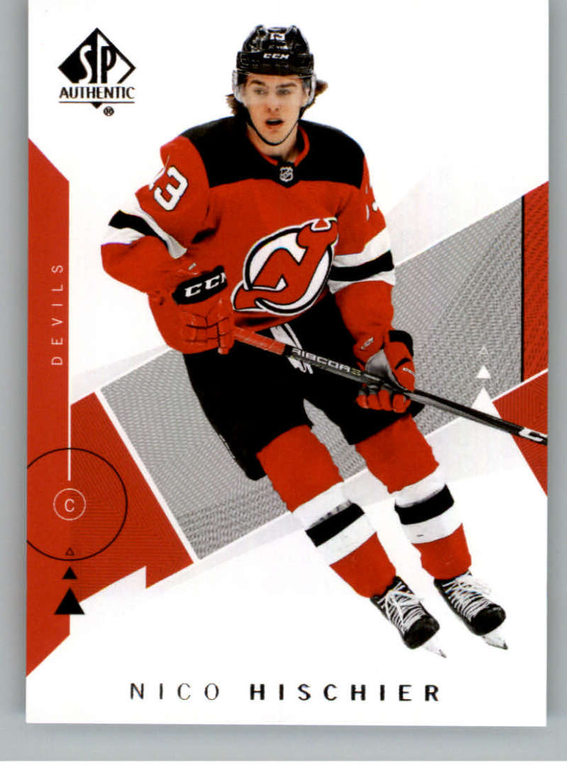 2018-19 SP Authentic #73 Nico Hischier New Jersey Devils V93458 Image 1