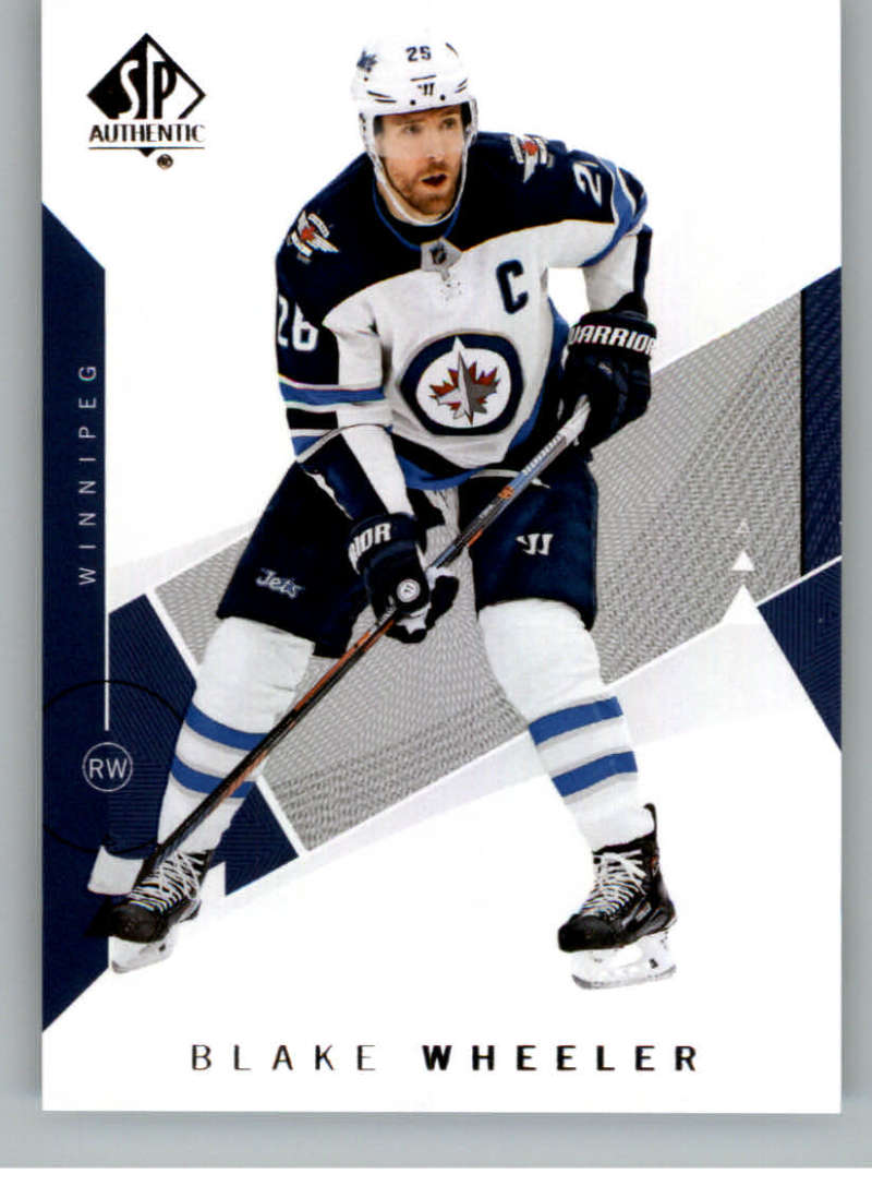 2018-19 SP Authentic #77 Blake Wheeler Winnipeg Jets V93464 Image 1