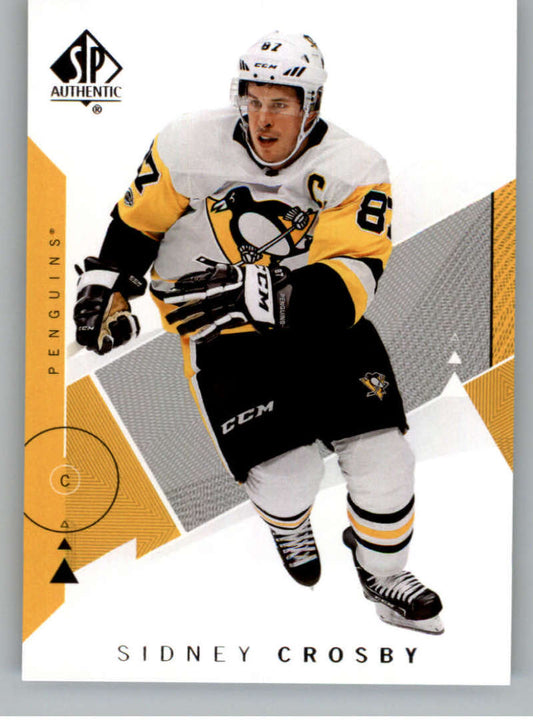 2018-19 SP Authentic #87 Sidney Crosby  Pittsburgh Penguins  V93482 Image 1