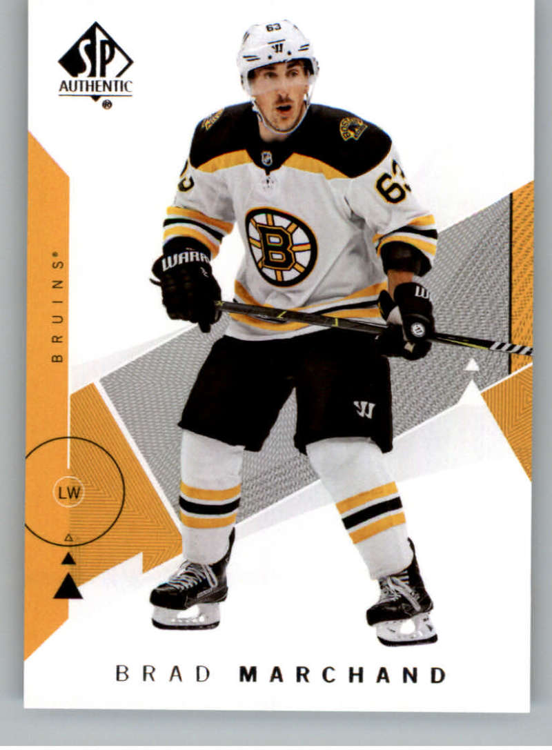 2018-19 SP Authentic #89 Brad Marchand Boston Bruins V93486 Image 1