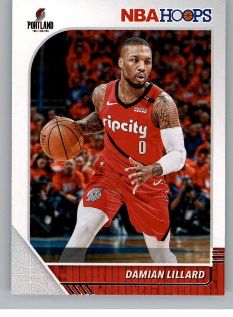 2019-20 Panini Hoops #157 Damian Lillard Portland Trail Blazers V89588 Image 1