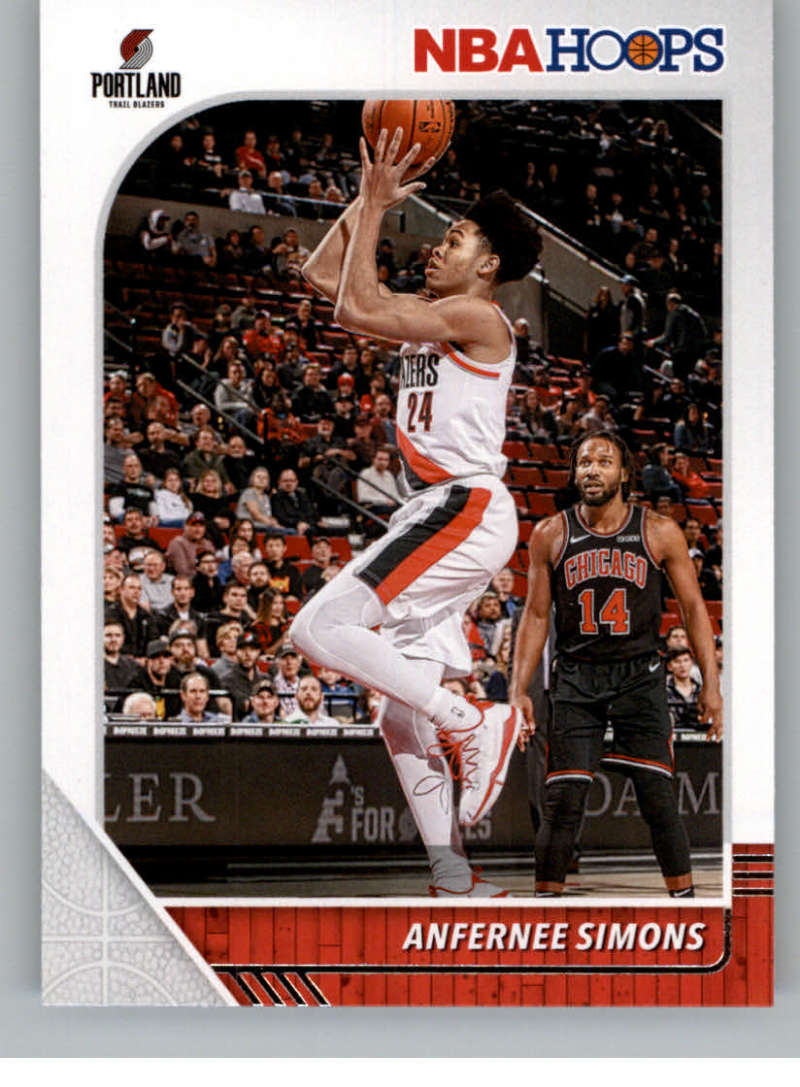 2019-20 Panini Hoops #268 Anfernee Simons Portland Trail Blazers V89631 Image 1
