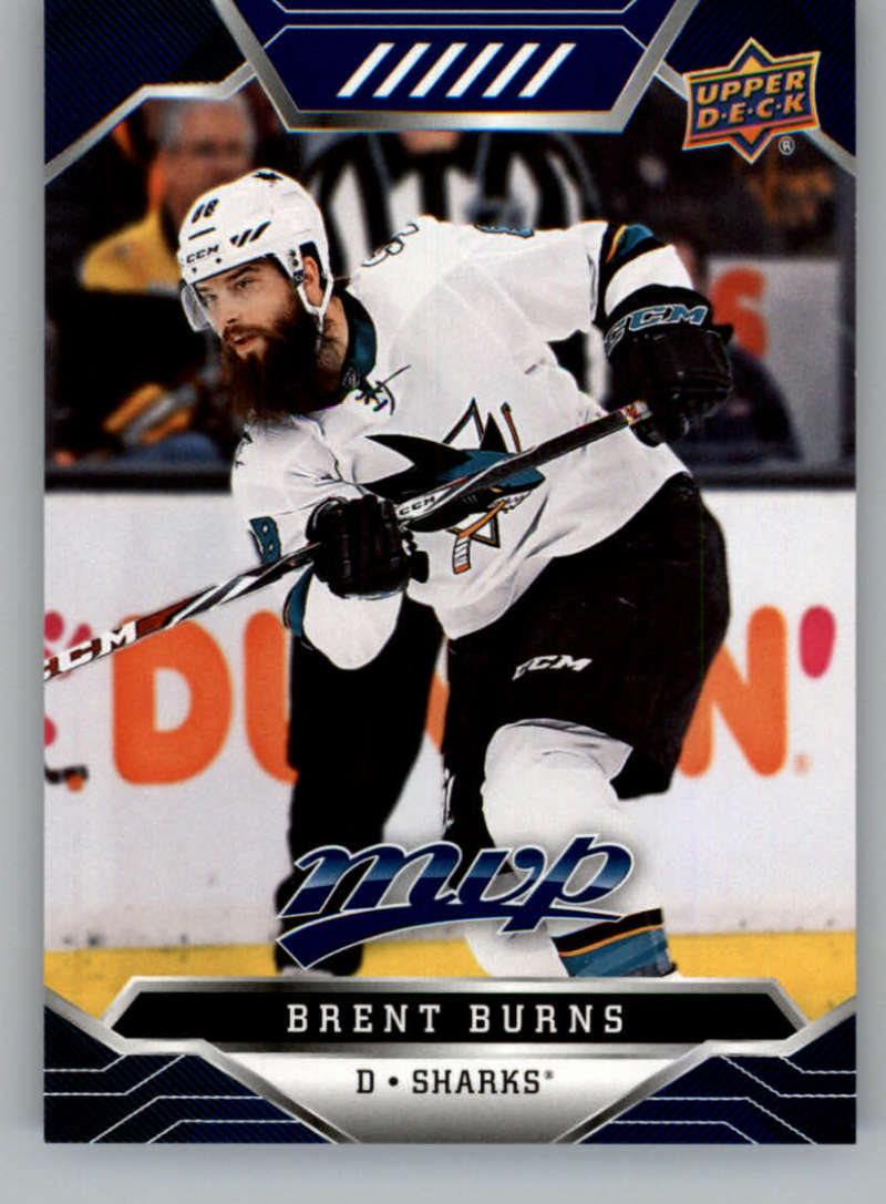 2019-20 Upper Deck MVP Blue #7 Brent Burns San Jose Sharks V93589 Image 1