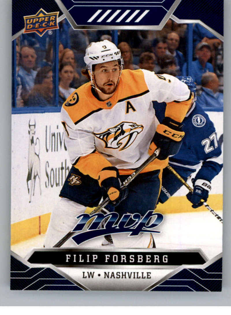 2019-20 Upper Deck MVP Blue #36 Filip Forsberg Nashville Predators V93608 Image 1