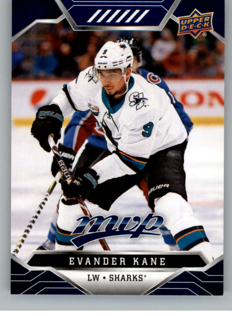 2019-20 Upper Deck MVP Blue #43 Evander Kane San Jose Sharks V93615 Image 1