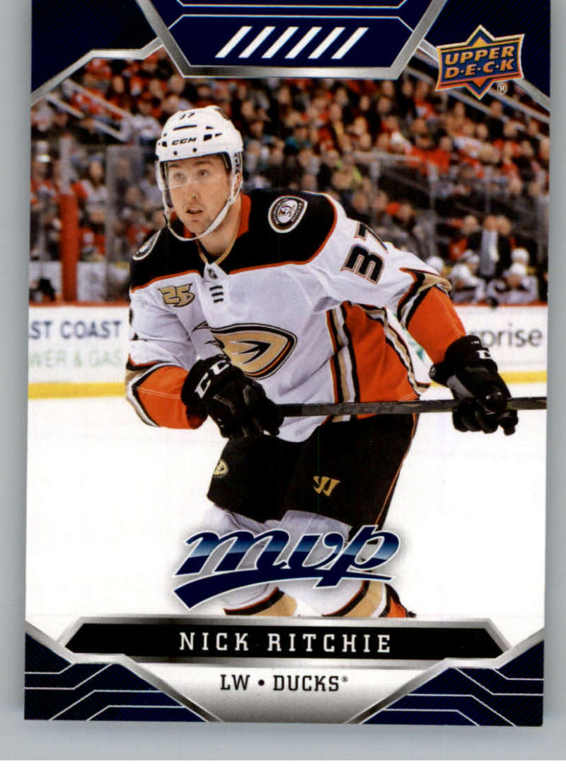 2019-20 Upper Deck MVP Blue #59 Nick Ritchie Anaheim Ducks V93627 Image 1