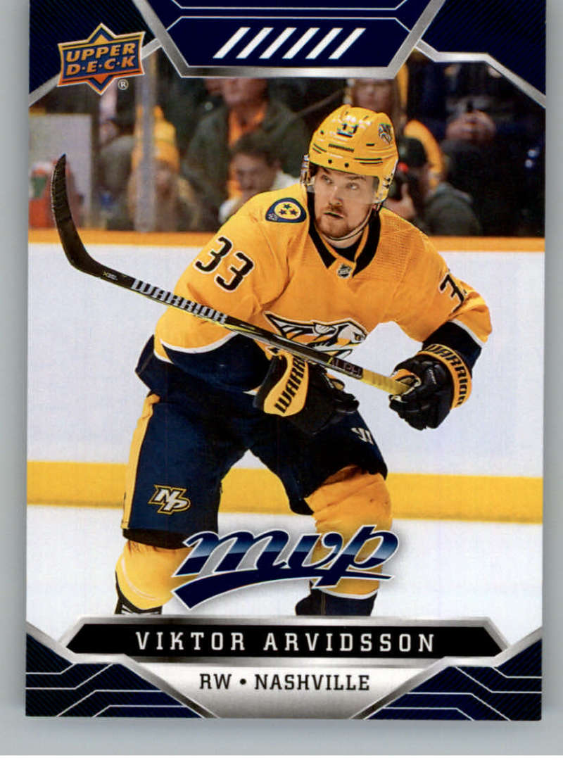 2019-20 Upper Deck MVP Blue #61 Viktor Arvidsson Nashville Predators V93628 Image 1