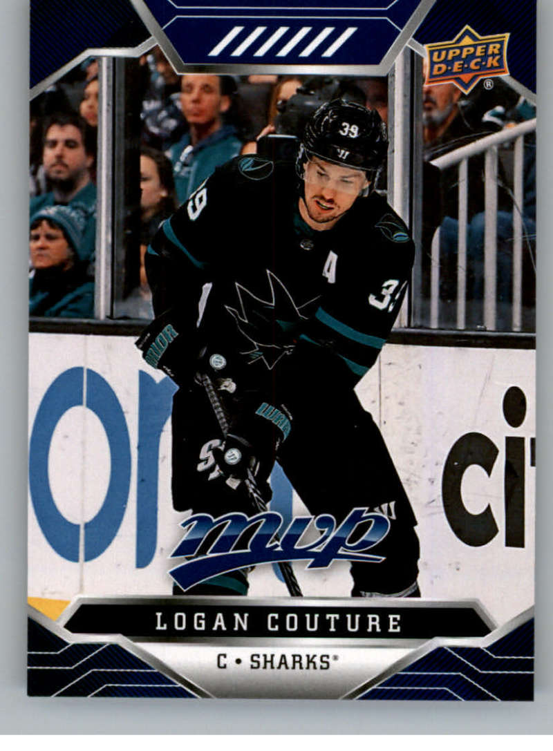 2019-20 Upper Deck MVP Blue #88 Logan Couture San Jose Sharks V93646 Image 1