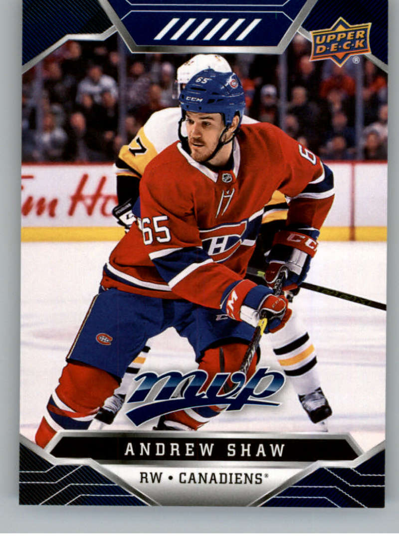 2019-20 Upper Deck MVP Blue #91 Andrew Shaw Montreal Canadiens V93649 Image 1