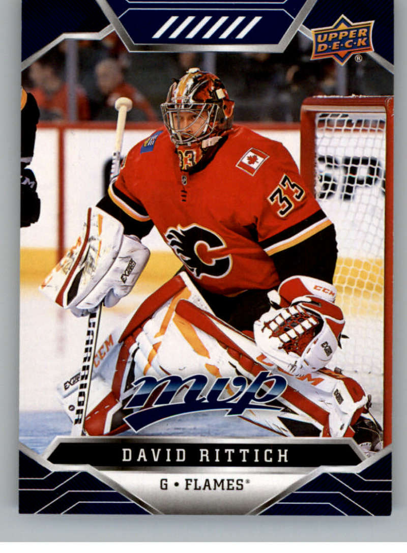 2019-20 Upper Deck MVP Blue #122 David Rittich Calgary Flames V93673 Image 1