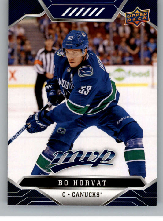 2019-20 Upper Deck MVP Blue #124 Bo Horvat  Vancouver Canucks  V93675 Image 1
