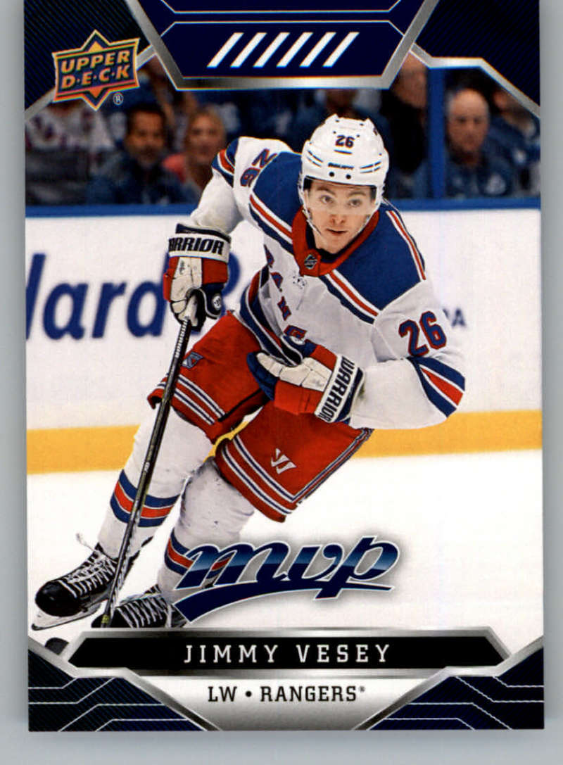 2019-20 Upper Deck MVP Blue #134 Jimmy Vesey New York Rangers V93683 Image 1