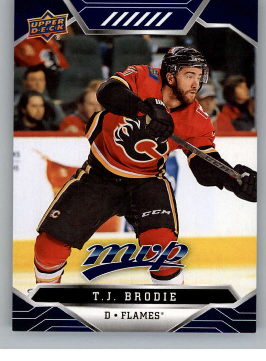 2019-20 Upper Deck MVP Blue #173 T.J. Brodie  Calgary Flames  V93714 Image 1