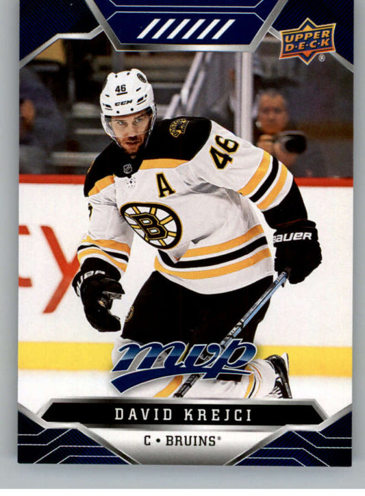 2019-20 Upper Deck MVP Blue #188 David Krejci  Boston Bruins  V93723 Image 1