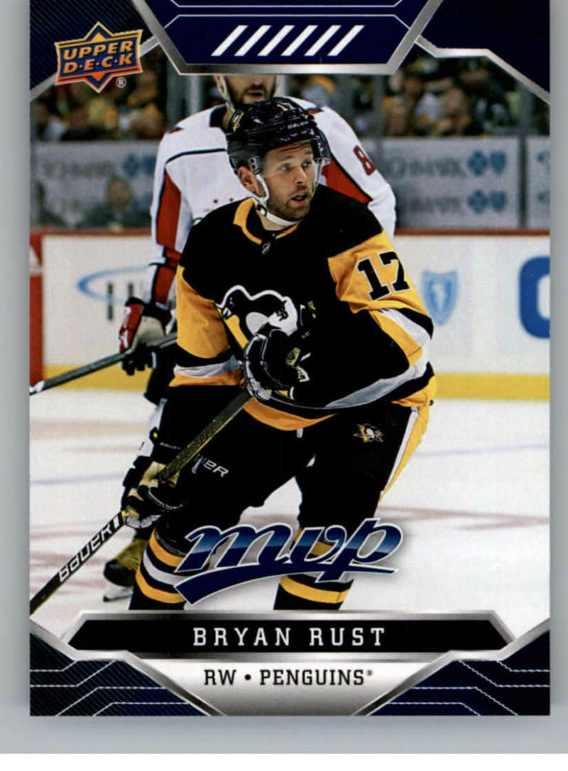 2019-20 Upper Deck MVP Blue #197 Bryan Rust Pittsburgh Penguins V93729 Image 1