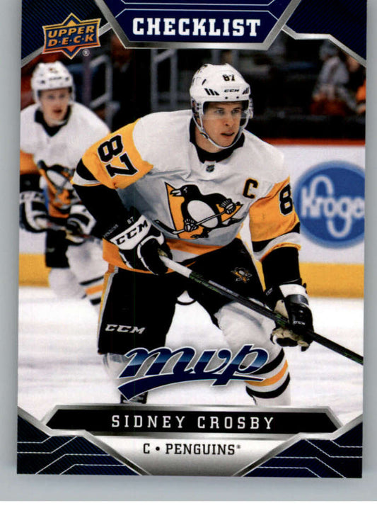 2019-20 Upper Deck MVP Blue #200 Sidney Crosby  Pittsburgh Penguins  V93732 Image 1