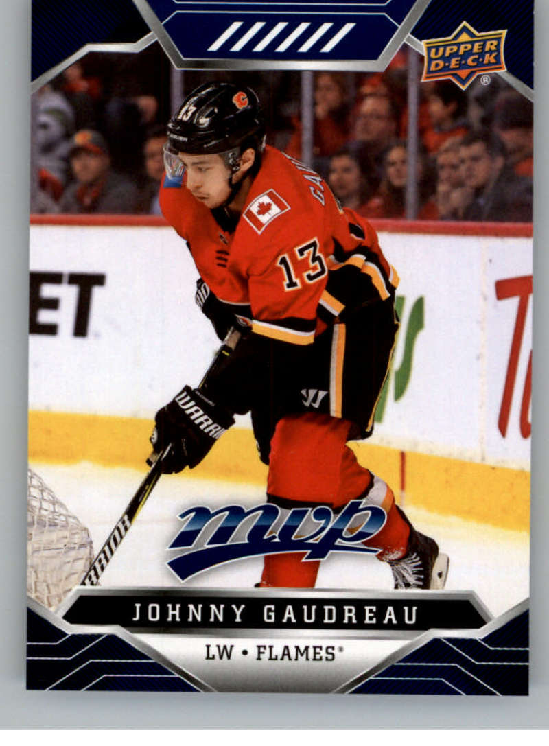 2019-20 Upper Deck MVP Blue #207 Johnny Gaudreau Calgary Flames V93737 Image 1